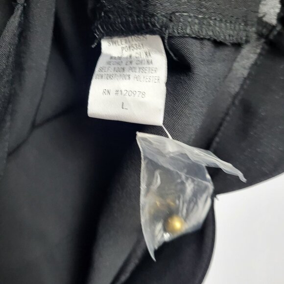 Entro Lace Sleeve Top Blouse Women's Large Black Pullover Boho Peasant Oversized - Picture 6 of 7